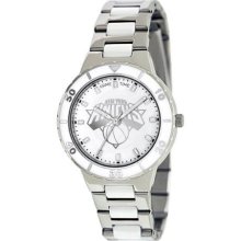 Game Time Silver Nba-Pea-Ny Women'S Nba-Pea-Ny New York Knicks Watch