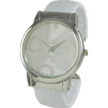 Geneva Platinum Women's 6396.White White Plastic Quartz Watch with