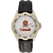 Gents University Of Maryland All Star Watch With Leather Strap