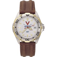 Gents University Of Virginia All Star Watch With Leather Strap