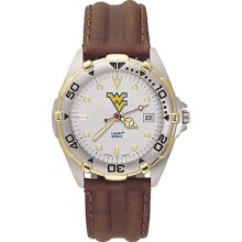 Gents West Virginia University All Star Watch With Leather Strap