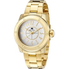 Glam Rock Watches Women's Aqua Rock White Dial Gold Tone Ion Plated St