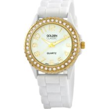 Golden Classic Women's Savvy Jelly Watch in Gold White