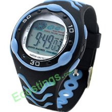 Good Stylish Sports Multi-function Digital Wrist Watches and Light Blue