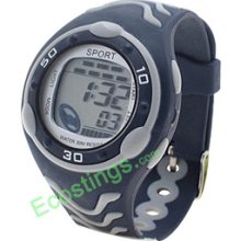 Good Waterproof Digital Multifunction Wrist Watch - Blue