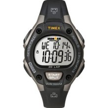 Grey/black Timex T5e961 Ironman Triathlon 30 Lap Mid Size Men's Watch