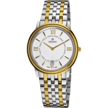 Grovana Watches Grovana Mens Stainless Steel Two Tone Bracelet Watch C