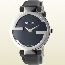 Gucci interlocking watch large steel case