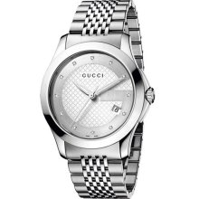Gucci Men's G-Timeless Silver Dial Watch YA126404