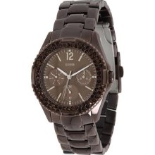 GUESS Bronze Tone Stainless Steel Ladies Watch U13631L1 ...