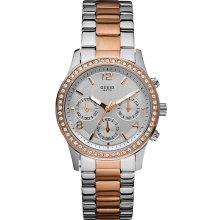 GUESS Rose Gold-Tone Chronograph Watch