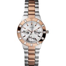 Guess U12649L1 Silver Dial Two-Tone Stainless Steel Women's Watch
