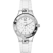 Guess Watch Stainless Steel Slide With Crystal,