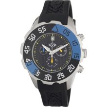 GV2 by Gevril Parachute Chronograph Rubber Date Mens Watch 3001R