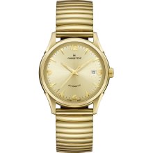 Hamilton H38435221 Watch Timeless Mens - Gold Dial Stainless Steel Case Automatic Movement