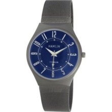 Hamlin Men's Blue Dial Titanium Case & Stainless Steel Bracelet Watch