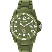 Haurex Italy Caimano Green Mens Watch V7354UVV