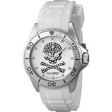 Haurex Italy Ink with Swarovski Crystals Ladies Watch 1K374DNS