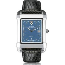 HBS Men's Swiss Watch - Blue Quad Watch w/ Leather Strap