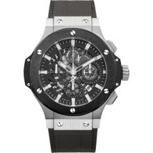 Hublot Big Bang Aero Steel Mens Watch Black Stick Dial 311-SM-1170-GR