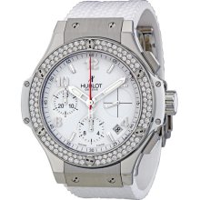 Hublot Big Bang Mens Steel Watch White Arabic Dial 342SE230RW114