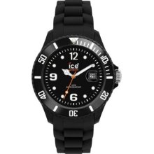 Ice Watch Mens Sili Forever Black Rubber Silicone With Date 50 Meter Sibkbs09