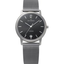 In Box Skagen Mens Titanium 170lttmm1 Mesh Bracelet Watch