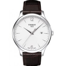 In Box Tissot Mens T0636101603700 Silver Dial Tradition Watch