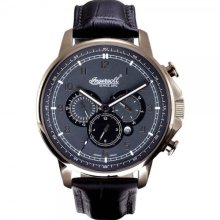 Ingersoll Men's Automatic Watch With Grey Dial Analogue Display And Brown Leather Strap In3215rgy