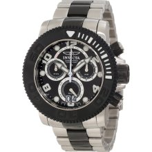 Invicta 11161 Men's Sea Hunter Pro Diver Black Dial Two Tone Bracelet