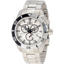 Invicta 12444 Pro Diver Chronograph White Textured Dial Men's Watch