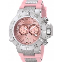 Invicta 1383 Men's Subaqua III Pink Dial Quartz Chronograph Watch