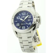 Invicta 7330 Mens Signature Sport Blue Dial Stainless Steel Bracelet Watch