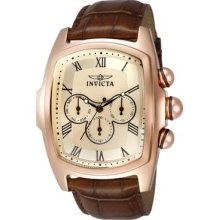 Invicta Grand Lupah Swiss 18k Rose Gold Plated 5 Interchangeable Straps Watch
