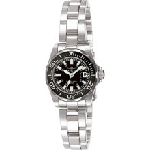 Invicta Ladies Stainless Steel Sapphire Pro Diver Black Dial 7059