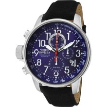 Invicta Lefty Force 45mm Chronograph Blue Dial Canvas Timepiece
