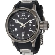 Invicta Men's 0555 Russian Diver Collection Black Rubber Watch