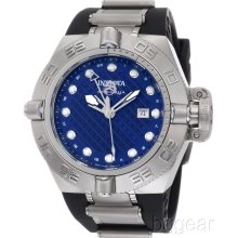 Invicta Men's 1155 Subaqua Noma IV GMT Blue Dial Black Polyurethane Watch