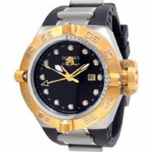 Invicta Men's 1157 Subaqua Noma IV GMT Black Dial Black Polyurethane Watch