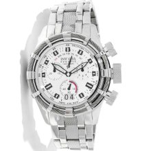 Invicta Men's 11936 Bolt Reserve Chrono Silver Dial Stainless Watch