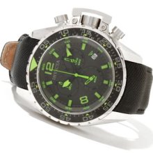 Invicta Men's Corduba Swiss Made Quartz Chronograph Strap Watch w/ 3-Slot Dive Case