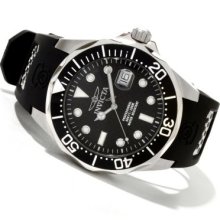 Invicta Men's Grand Diver Quartz Stainless Steel Polyurethane Strap Watch w/ 3-Slot Dive Case