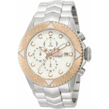 Invicta Men's Pro Diver Galaxy Chronograph Stainless Steel Case and Bracelet Silver Tone Dial 13101