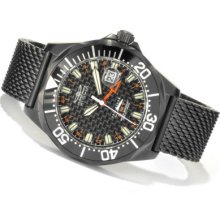 Invicta Men's Pro Diver Swiss Made Quartz GMT Mesh Stainless Steel Bracelet Watch BLACK
