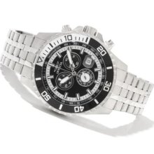 Invicta Men's Pro Diver Quartz Chronograph Stainless Steel Bracelet Watch w/ Three-Slot Box