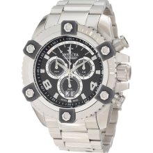 Invicta Men's Reserve Arsenal Chronograph Stainless Steel Case and Bracelet Black Tone Dial 0335
