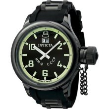 Invicta Mens Russian Diver Stainless Steel Black Rubber Invicta-4342