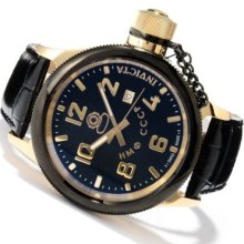 Invicta Men's Russian Diver Quartz Stainless Steel Leather Strap Watch