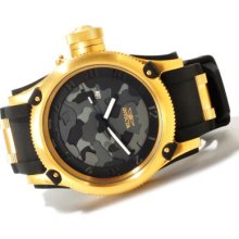 Invicta Men's Russian Diver Limited Edition Swiss Made Quartz Camouflage Dial Strap Watch
