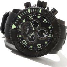 Invicta Men's Sea Hunter Swiss Made Quartz Chronograph Stainless Steel Polyurethane Strap Watch